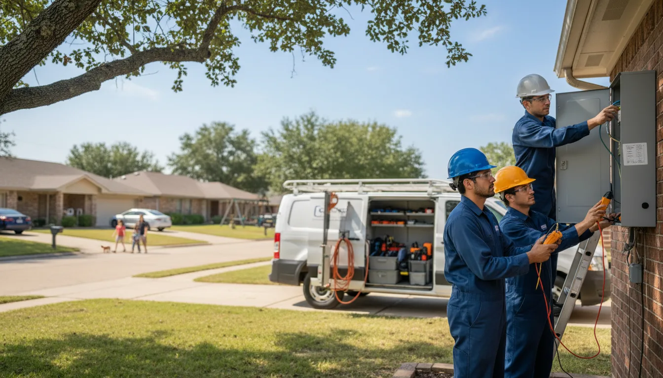 Certified electrician providing emergency electrical services in Cresco, IA